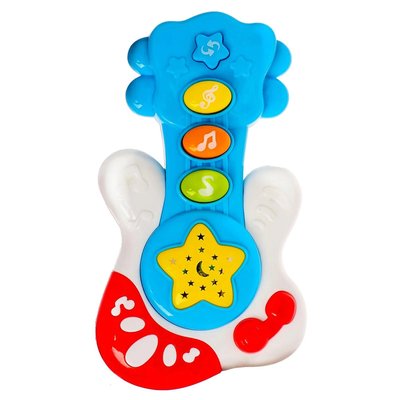 Музична гітара, що розвиває Е-Нотка Bambi 60082 зі звуком і світлом 60082(Blue) фото