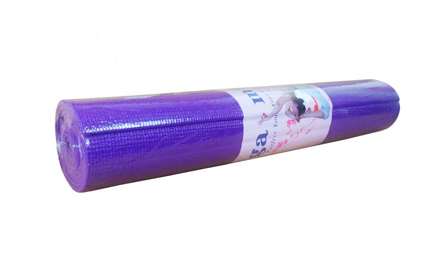 Йогамат, килимок для йоги MS1847 матеріал ПВХ MS1847(Violet) фото