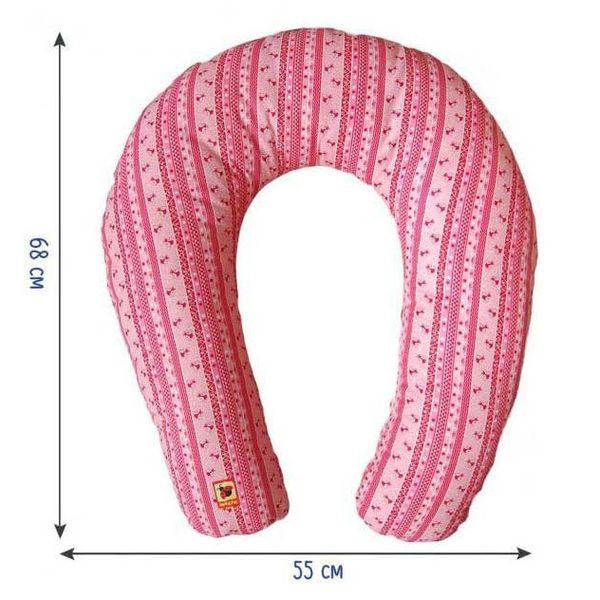 Подушка для годування МС 110612-03 рожева МС 110612-03 фото