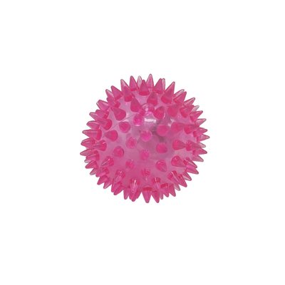 М'яч масажний MS 1137-1 6,5 см, пищалка, світлові ефекти MS 1137-1(Pink) фото