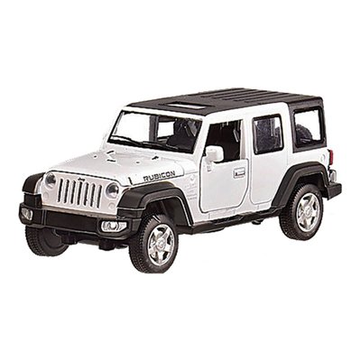 Дитяча машинка металева Jeep Wrangler Rubicon АВТОПРОМ 6616 масштаб 1:32 6616(White) фото