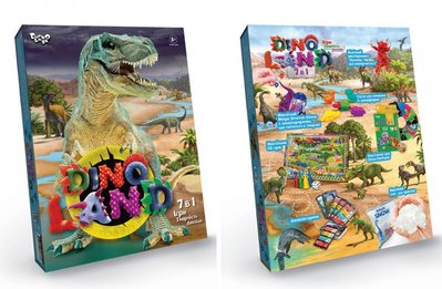 Набір креативної творчості "Dino Land" DL-01-01U, 7 в 1 DL-01-01U фото