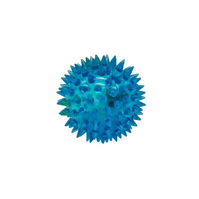 М'яч масажний MS 1137-1 6,5 см, пищалка, світлові ефекти MS 1137-1(Blue) фото