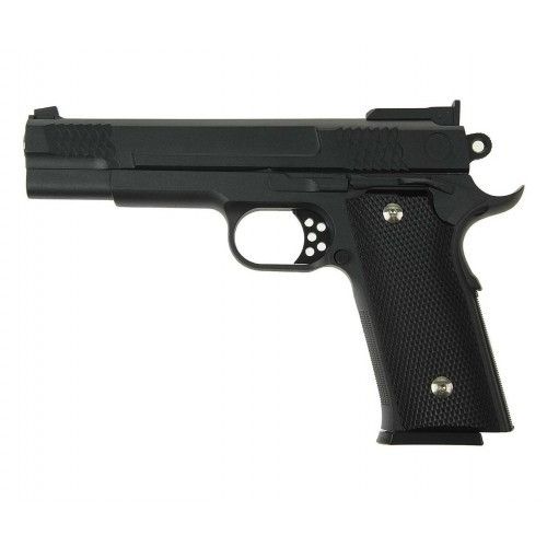 Страйкбольний пістолет "Браунінг Browning HP" Galaxy G20 метал чорний G20 фото