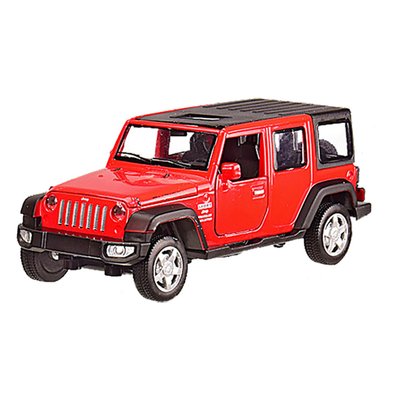 Дитяча машинка металева Jeep Wrangler Rubicon АВТОПРОМ 6616 масштаб 1:32 6616(Red) фото
