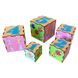Дерев'яні кубики-пірамідка "Тварини" Ubumblebees (ПСД013) PSD013, 5 кубиків PSD013 фото 1