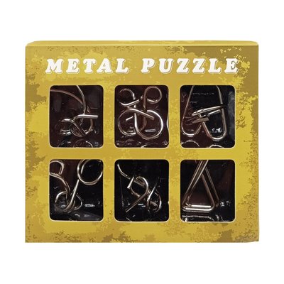 Набор головоломок металлических "Metal Puzzle" 2116, 6 штук в наборе 2116D(Green) фото