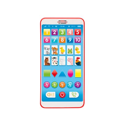 Дитячий розвиваючий Телефон M 3675, 20 віршиків, 5 пісень, цифри M 3675(Red) фото