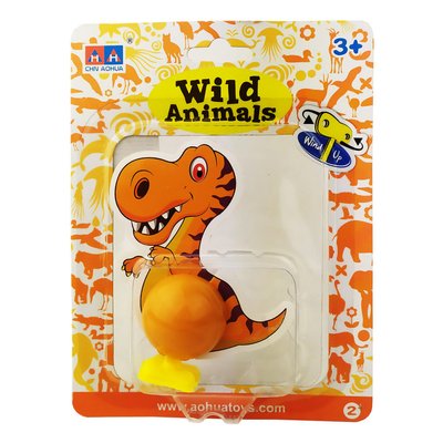 Іграшка заводна "Динозавр" 2030A 15 см 2030A-2(Orange) фото