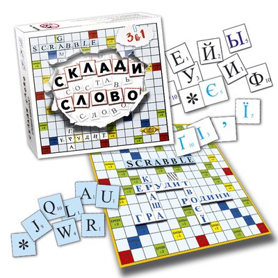 Настільна гра "Склади слово. Ерудит (Scrabble)" MKM0316 від 4-х років MKM0316 фото