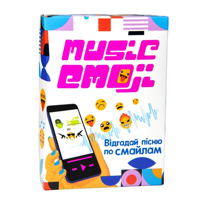 Настільна карткова гра "Music Emoji" Strateg 30249 українською мовою 30249 фото