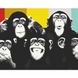 Картина за номерами без підрамника "Веселі шимпанзе" Art Craft 11510-ACNF 40х50 см 11510-ACNF фото 1