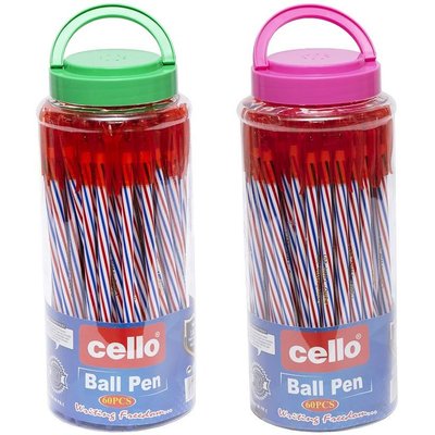 Ручка олійна двостороння Cello CL-201 синя/червона 1 штука CL-201 фото