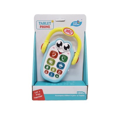 Дитячий музичний Телефон 899 15,5 см, звук, світло 899(Blue) фото