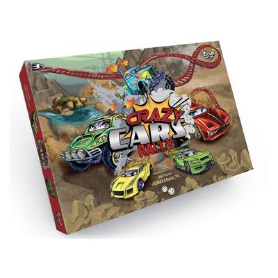 Детская настольная развлекательная игра "Crazy Cars Rally" DTG93R от 3 лет DTG93R фото
