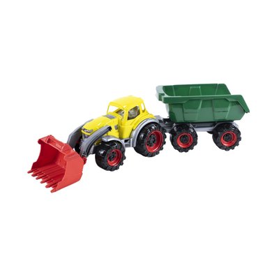 Детская игрушка Трактор Техас ORION 315OR погрузчик с прицепом 315OR(YellowGreen) фото