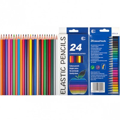 Дитячі олівці для малювання CR755-24, 24 кольори CR755-24 фото