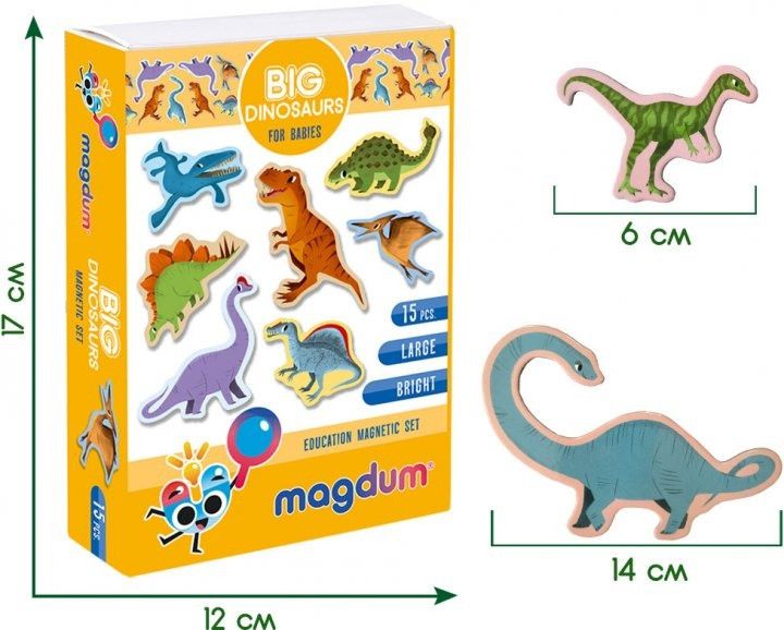 Набір магнітів Magdum "Великі Динозаври" ML4031-06 EN ML4031-06 EN фото