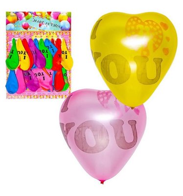Набір повітряних кульок "I love you" COLOR-IT 11-96 кулька-гігант 11-96 фото