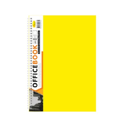 Блокнот А4 Б-БП4-80,80 листів, пружина збоку Б-БП4-80(Yellow) фото