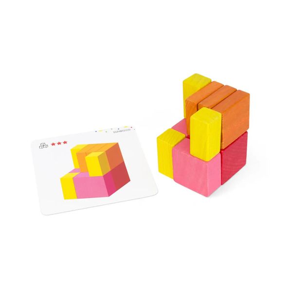 Дитячі дерев'яні кубики "Частини та ціле" Igroteco 900460 20 кубиків 900460 фото