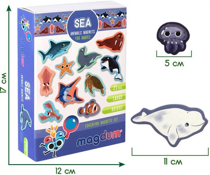 Набір магнітів Magdum "Морські тварини" ML4031-07 EN ML4031-07 EN фото
