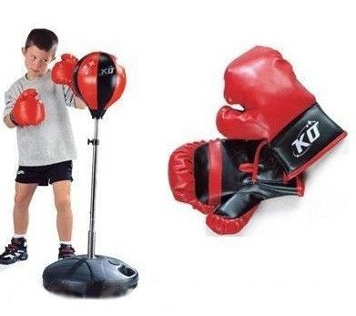 Дитячий боксерський набір на стійці MS 0333 рукавички в комплекті MS 0333 фото