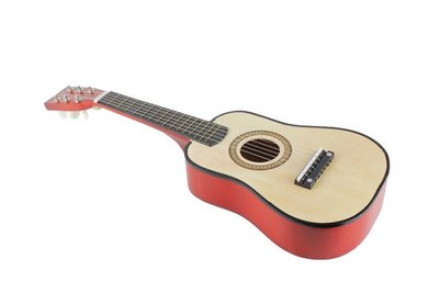 Іграшкова гітара з медіатором M 1 369 дерев'яна 1369Natural фото