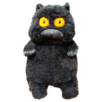 М'яка іграшка "Товстий кіт" K15214, 40 см K15214(Dark-Grey) фото