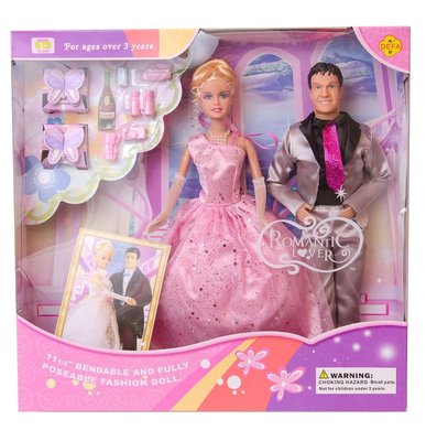 Набір лялька Барбі з нареченим DEFA 20991 з аксесуарами 20991(Pink) фото