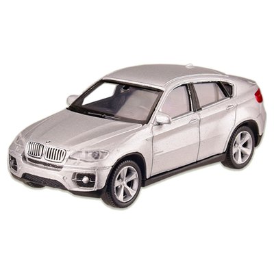 Машина металева BMW X6 "WELLY" 44016CW масштаб 1:43 44016CW(Silver) фото