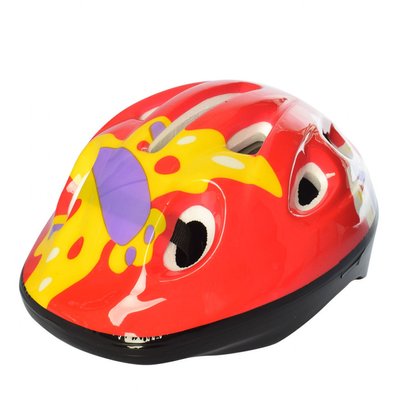 Детский шлем MS 1955 для катания на велосипеде MS 1955(Red-Yellow) фото