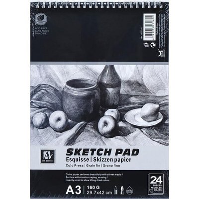 Альбом "Sketch Pad" 6002-S, А3 24 аркуші 160 г/м² 6002-S фото