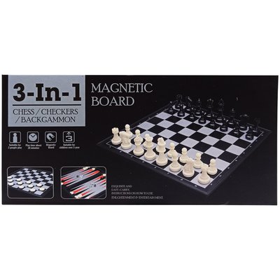 Магнітні шахи 3 в 1 20160 нарди, шахи, шашки 20160 фото