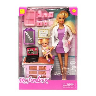 Кукла типа Барби доктор DEFA 8348 с дочкой 8348(Violet) фото