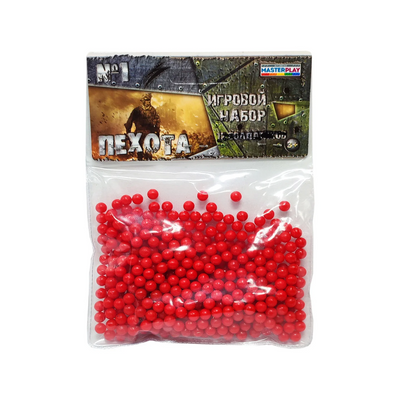 Пластиковые пульки (шарики) для детского оружия 1-153, 6 мм 500 шт 1-153(Red) фото