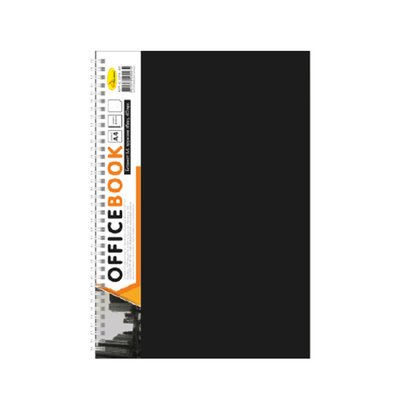 Блокнот А4 Б-БП4-80,80 листів, пружина збоку Б-БП4-80(Black) фото