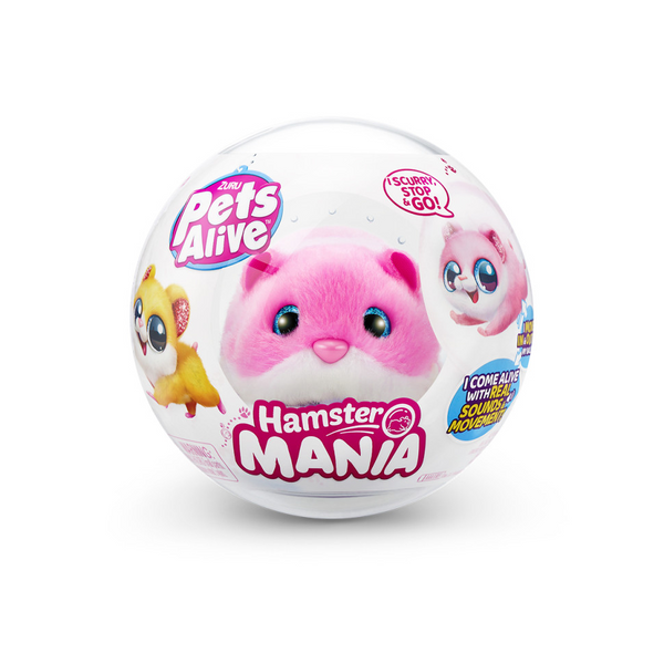 Інтерактивна м'яка іграшка Кумедний хом'ячок PETS ALIVE S1 Pets & Robo Alive 9543-2 рожевий 9543-2 фото