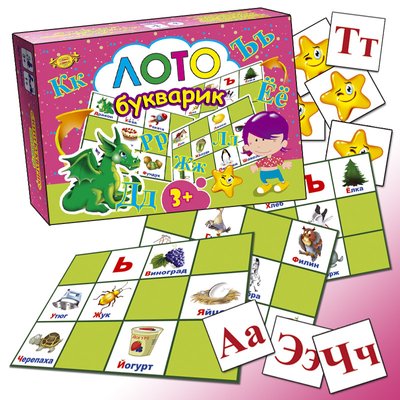 Детская развивающая игра "Лото. Букварик" MKM0306 на рус. языке MKM0306 фото