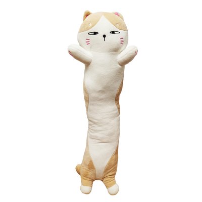 М'яка іграшка антистрес "Кіт батон" K15216, 70 см K15216(Biege) фото