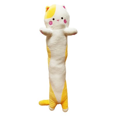 М'яка іграшка антистрес "Кіт батон" K15216, 70 см K15216(Yellow) фото