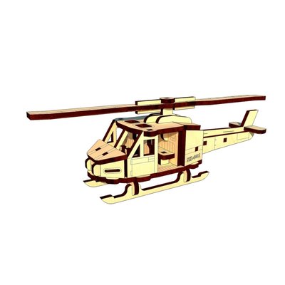 Дерев'яний міні конструктор "Гелікоптер" OPZ-012, 48 деталей OPZ-012 фото