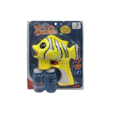 Генератор мильних бульбашок "Риба-клоун" 6214 зі світлом та звуком 6214(Yellow) фото