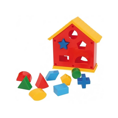 Іграшка-сортер "Будиночок розвиваючий" 39351T, 10 фішок 39351T(Red) фото