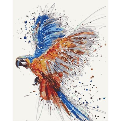 Картина за номерами без підрамника "Папуга в польоті" Art Craft 11513-ACNF 40х50 см 11513-ACNF фото