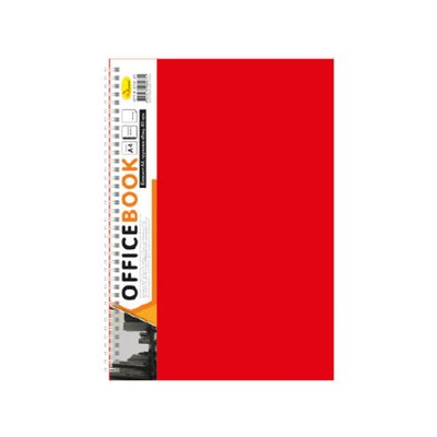 Блокнот А4 АП-1502, 80 листів, пружина збоку АП-1502(Red) фото