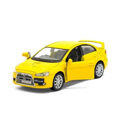Автомодель легкова MITSUBISHI LANCER EVOLUTION X 1:36, 5" KT5329W KT5329W(Yellow) фото