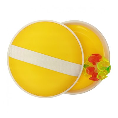 Дитяча гра Пастка M 2872 м'яч на присосках 15 см M 2872(Yellow) фото