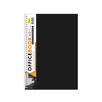 Блокнот А4 АП-1502, 80 листів, пружина збоку АП-1502(Black) фото