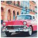 Алмазна мозаїка "Рожевий автомобіль Гавані" Strateg GA0007 50х50 см GA0007 фото